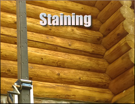 Franklin County, North Carolina Log Home Staining